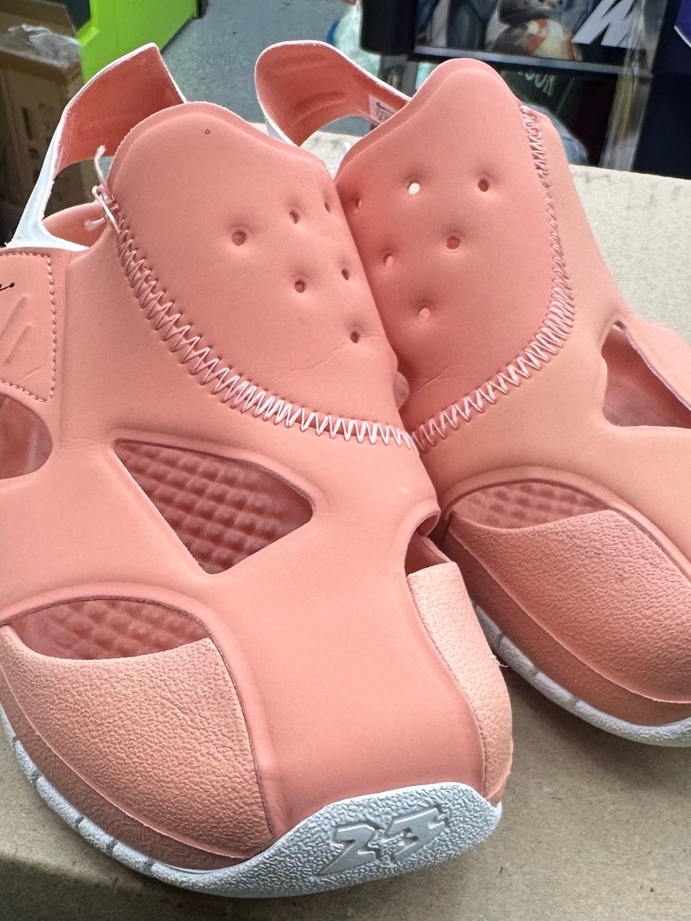 Nike Jordan Flare sandals  size 2 girls new no box